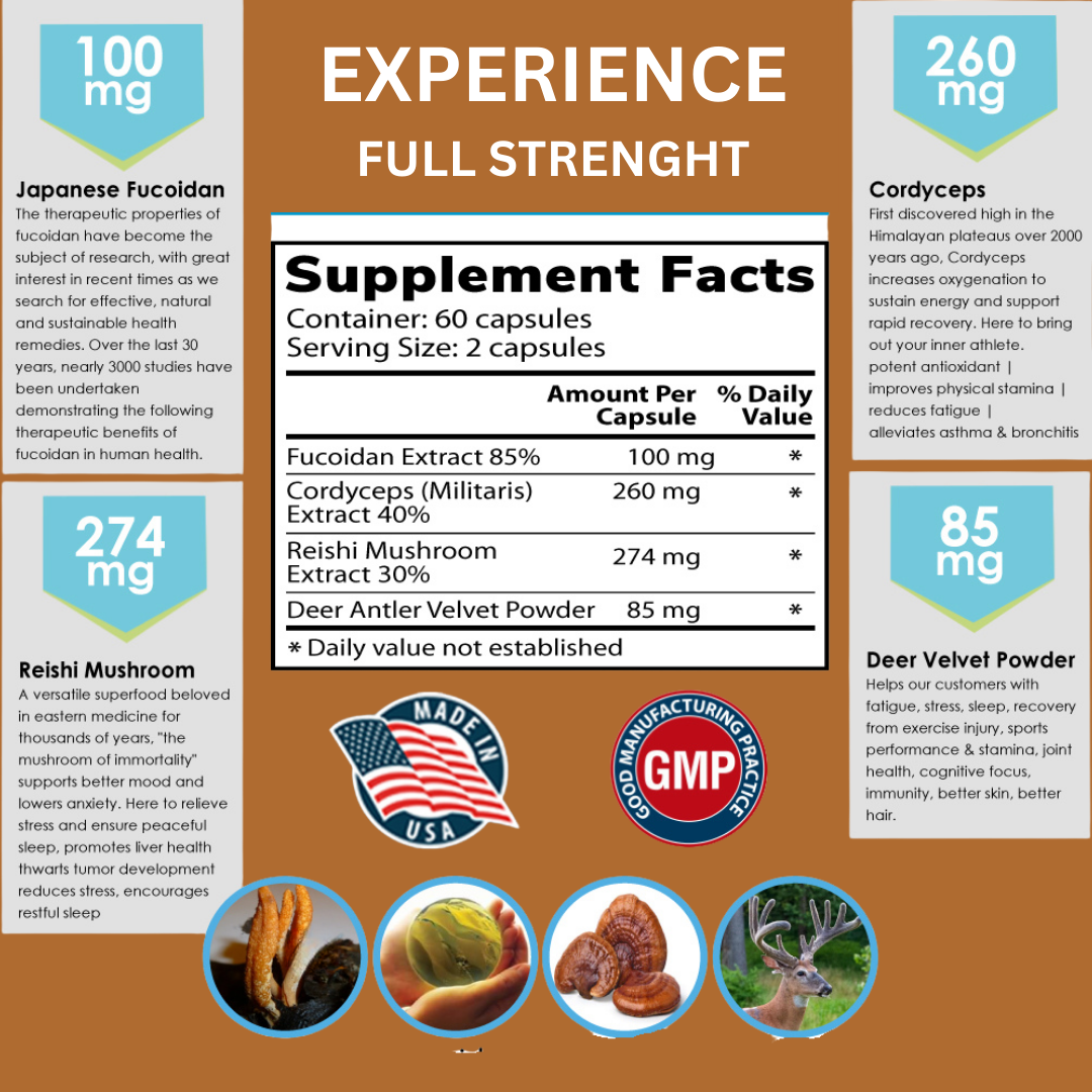 Fucoidan MIX AG Plus-3 ingredient supplement fact