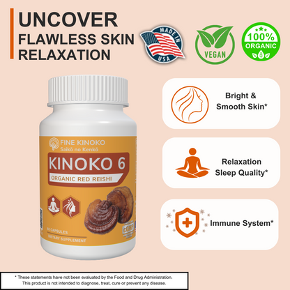 KINOKO 6 ORGANIC REISHI Capsule