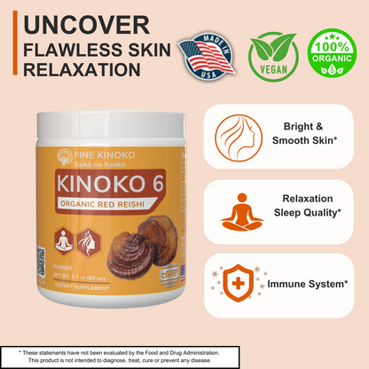 KINOKO 6 ORGANIC REISHI powder