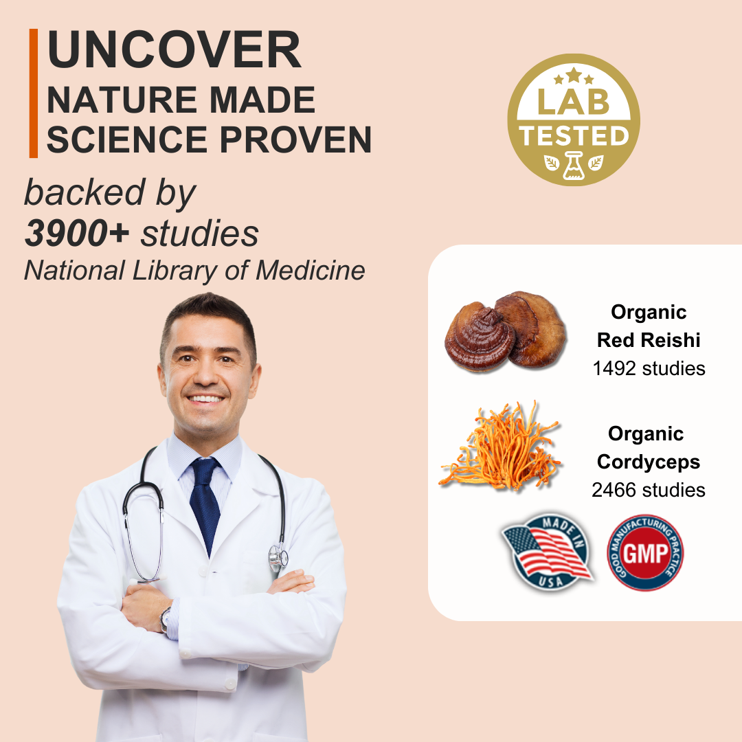 KINOKO 25 Cordyceps + Reishi Powder