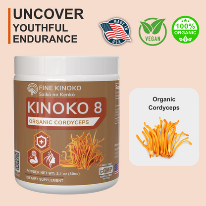 KINOKO 8 ORGANIC CORDYCEPS powder