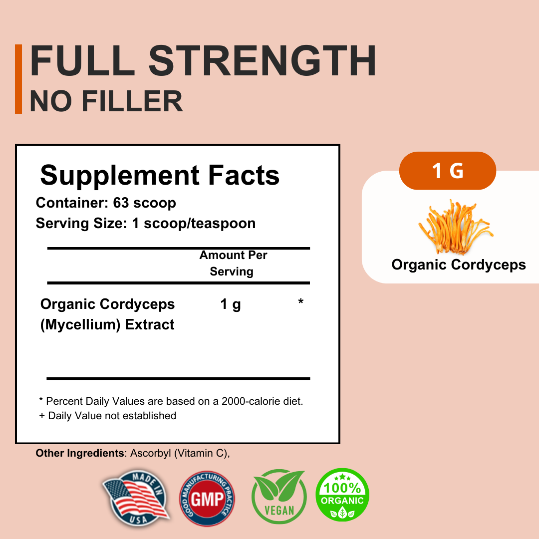 KINOKO 8 ORGANIC CORDYCEPS powder