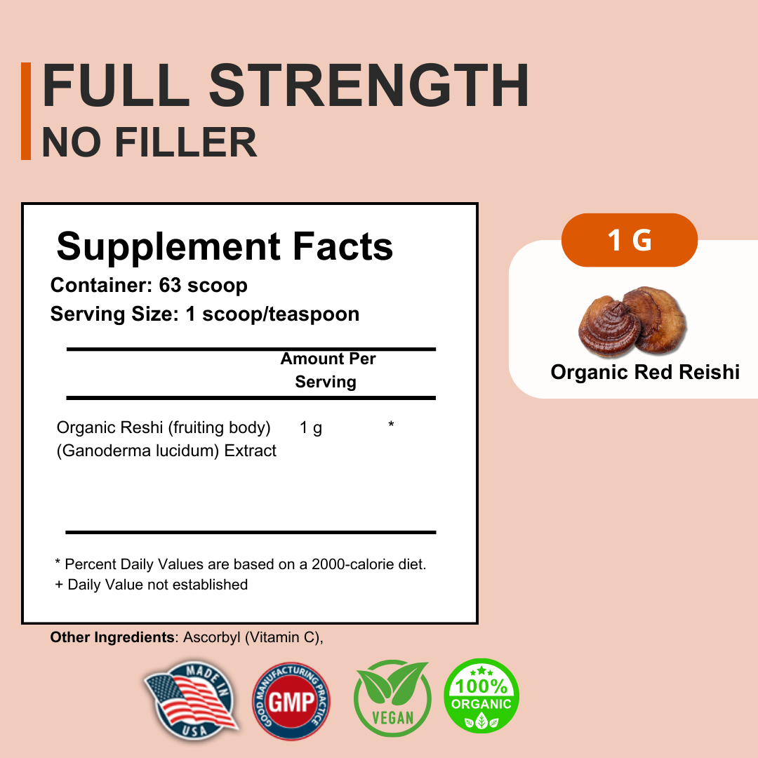 KINOKO 6 ORGANIC REISHI powder