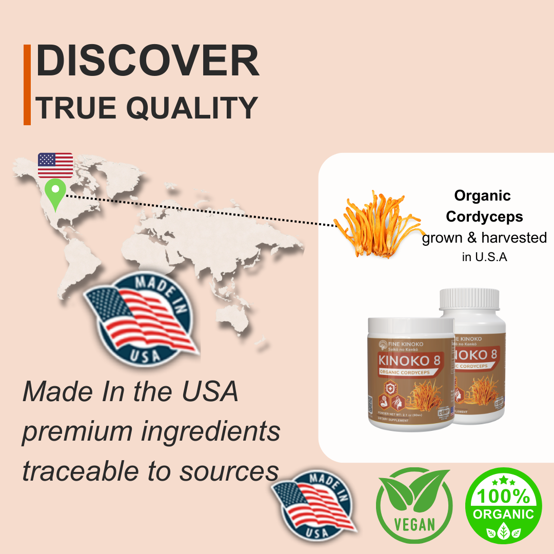 KINOKO 8 ORGANIC CORDYCEPS powder