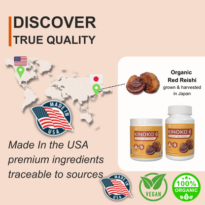 KINOKO 6 ORGANIC REISHI powder